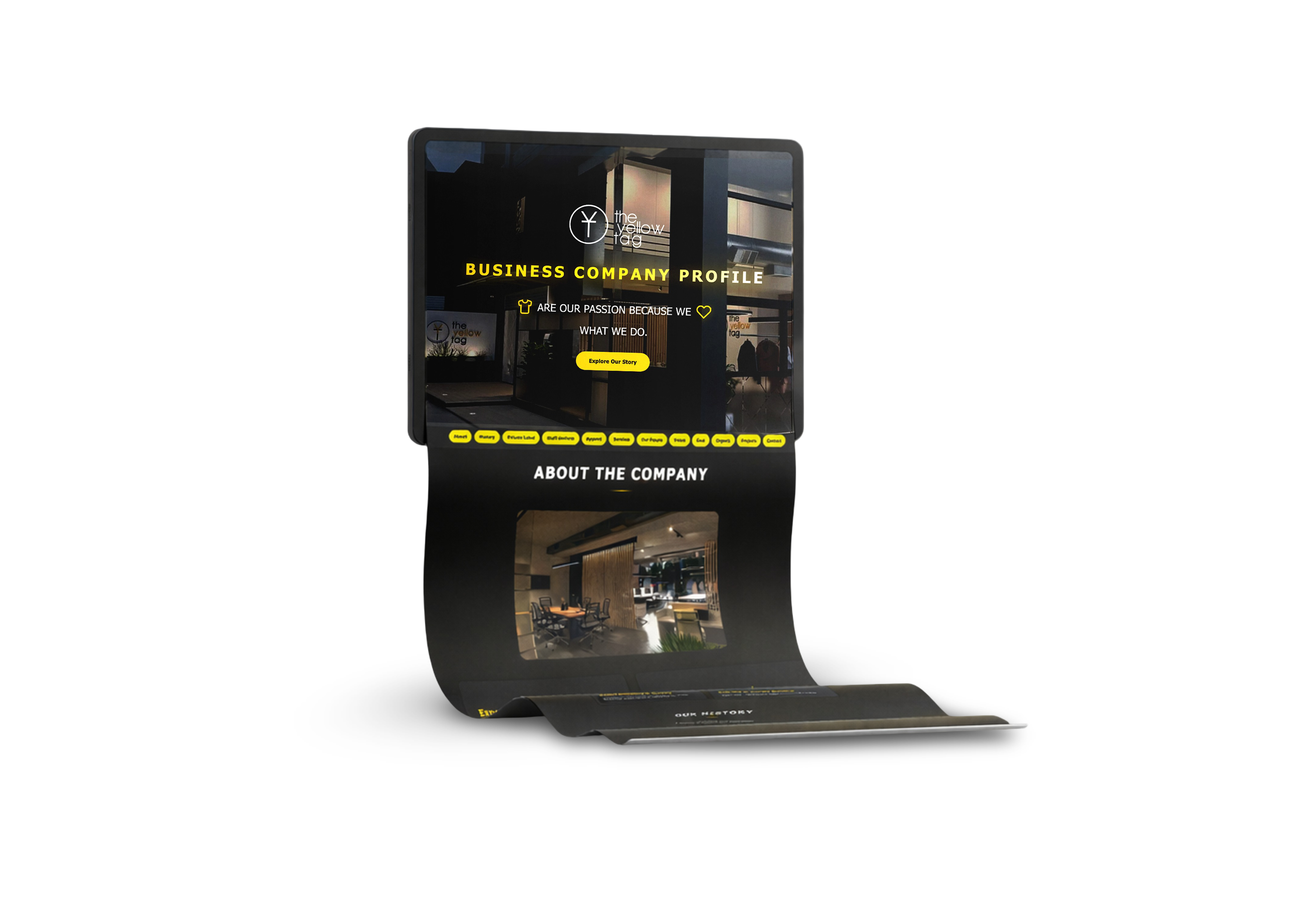 The Yellow Tag microsite